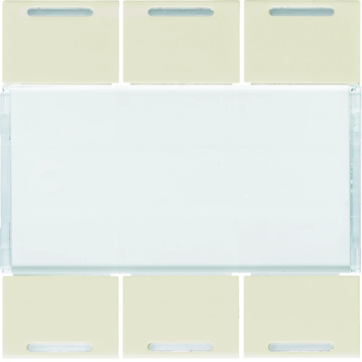 Enjoliveur 6 boutons poussoirs KNX gallery LED dune