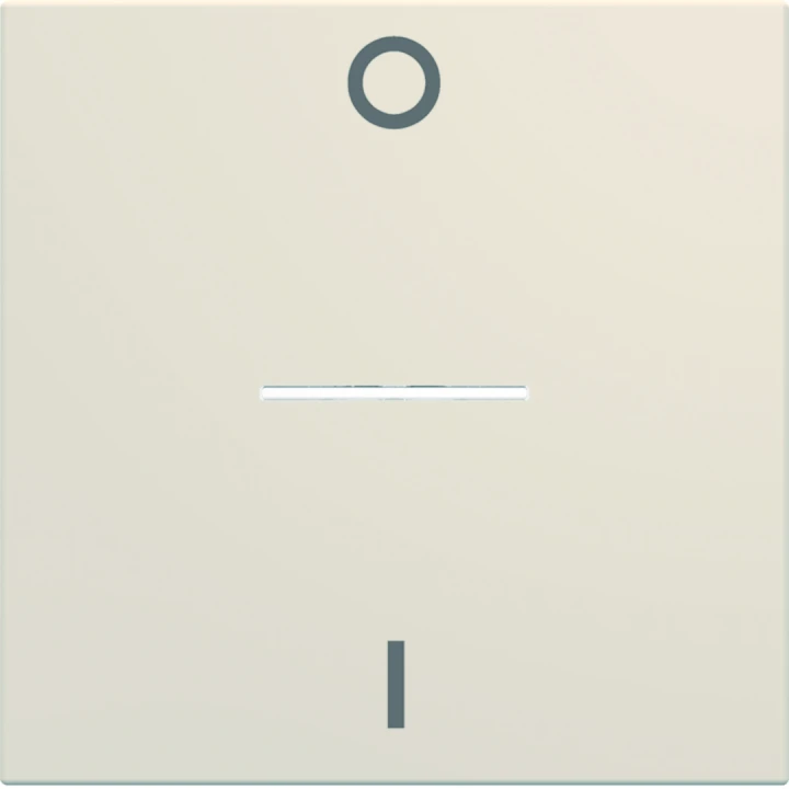 Enjoliveur Gallery interrupteur marquage 0-1 à voyant, 2 modules, finition Dune