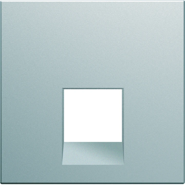 Enjoliveur Gallery prise RJ45 45° 2 modules, finition Titane