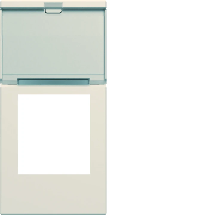 Enjoliveur Gallery prise RJ45 avec porte étiquette 1 module, finition Dune