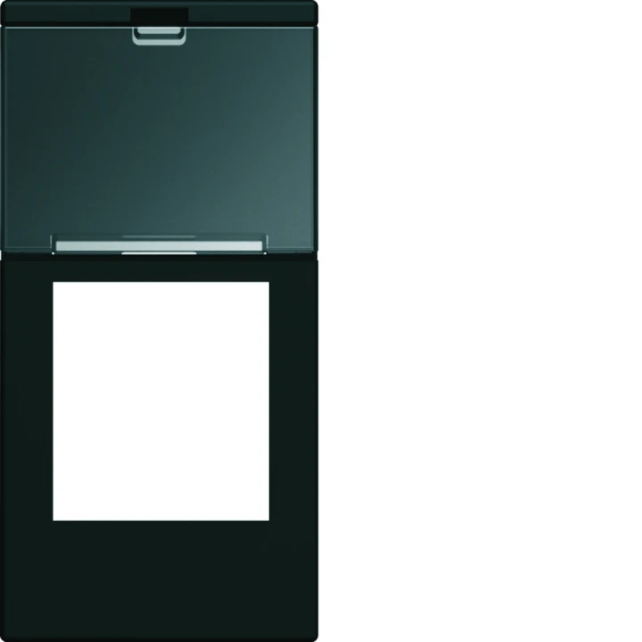 Enjoliveur Gallery prise RJ45 avec porte étiquette 1 module, finition Night
