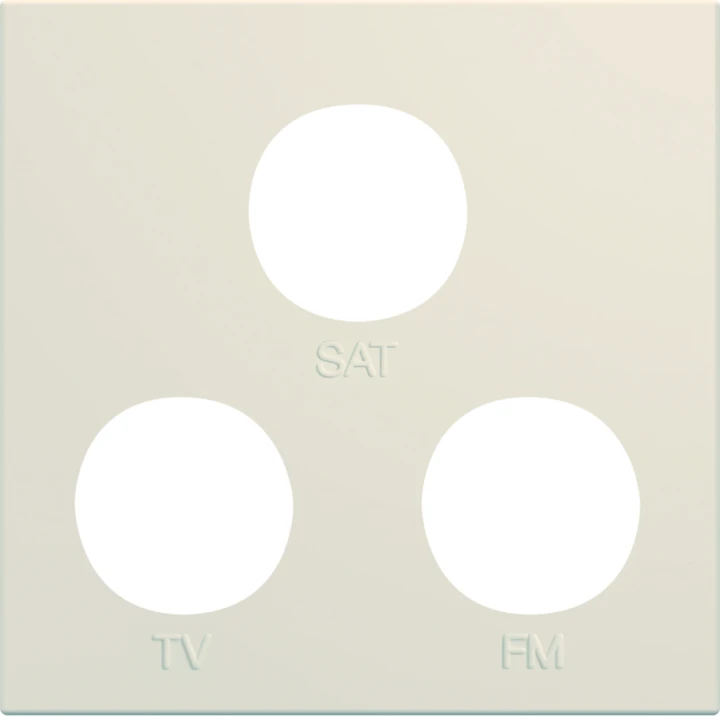 Enjoliveur Gallery prise TV + FM + SAT 2 modules, finition Dune