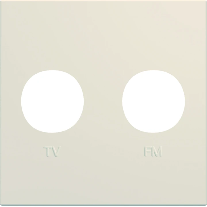 Enjoliveur Gallery prise TV + FM 2 modules, finition Dune