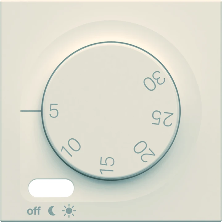 Enjoliveur Gallery thermostat 2 modules , finition Dune