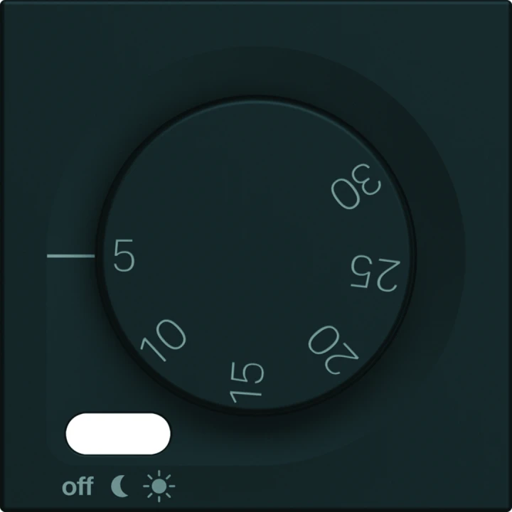 Enjoliveur Gallery thermostat 2 modules , finition Night