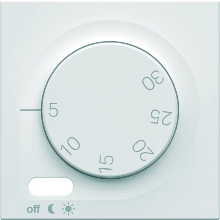 Enjoliveur Gallery thermostat 2 modules , finition Pure