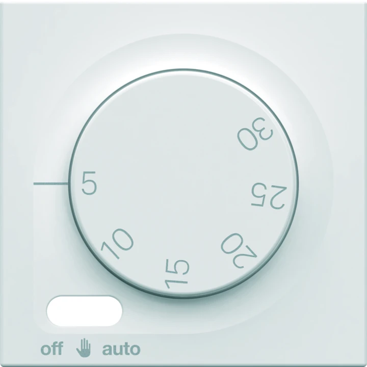 Enjoliveur Gallery thermostat fil pilote 2 modules , finition Pure