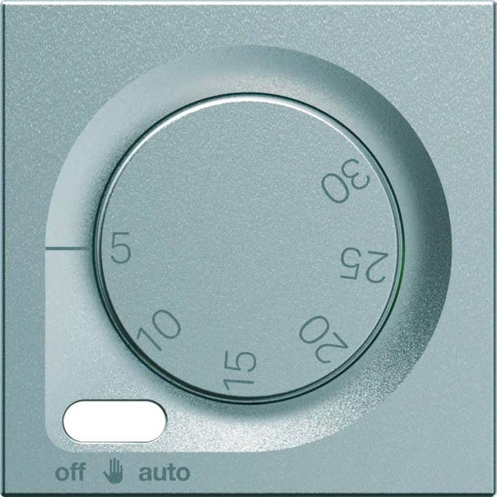 Enjoliveur Gallery thermostat fil pilote 2 modules , finition Titane