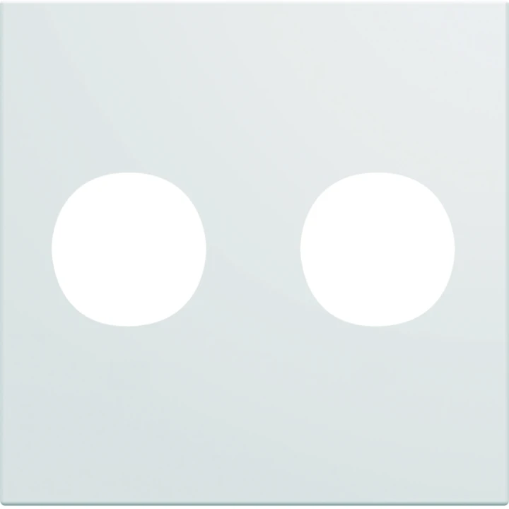 Enjoliveur prise double F gallery 2 modules pure