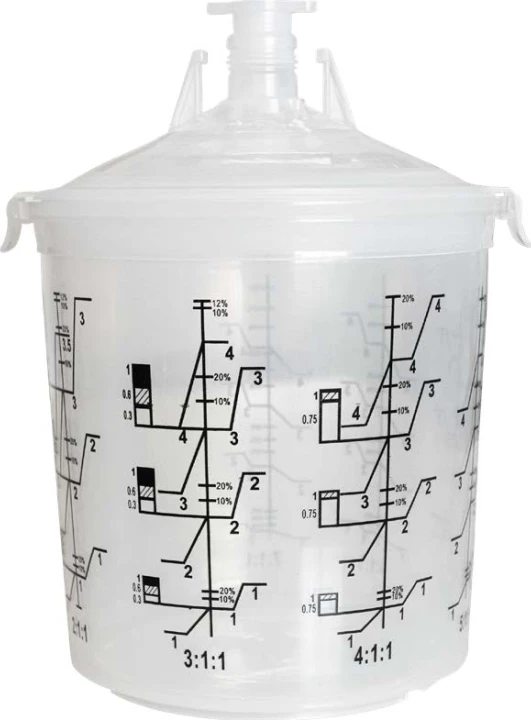 Godets peinture jetable 180ml + adaptateurs