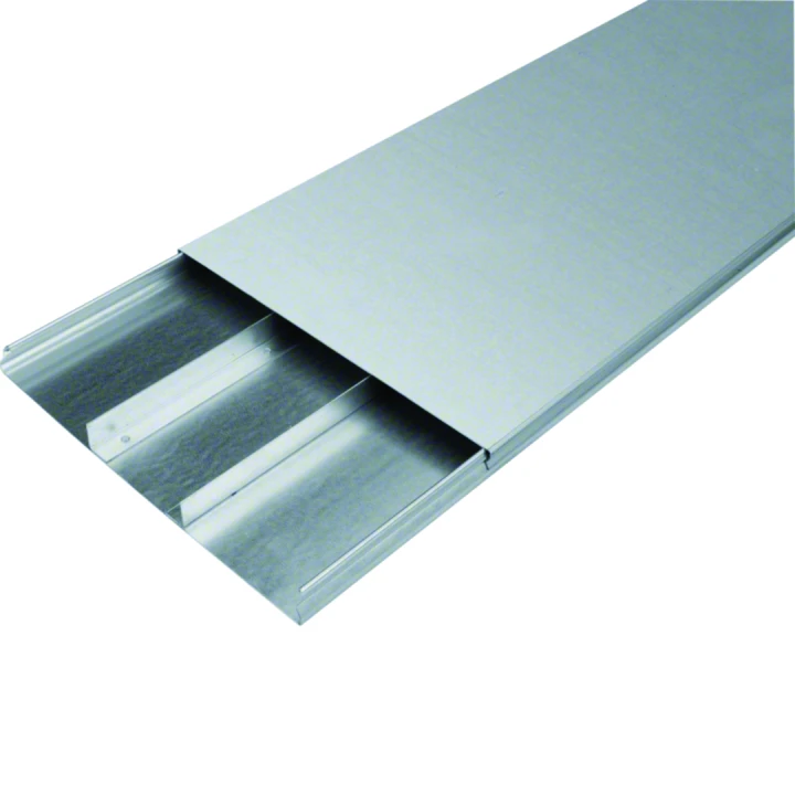 Goulotte acier 3 compartiments 28mm x 340mm pour sol béton