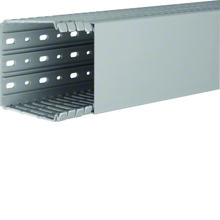Goulotte de câblage BA7 100x100mm PVC gris pierre