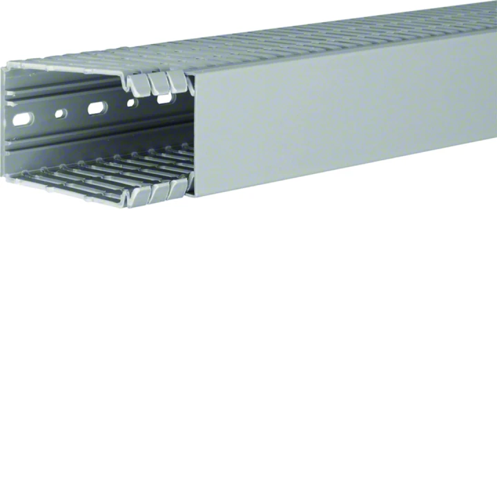 Goulotte de câblage BA7 100x60mm PVC gris pierre