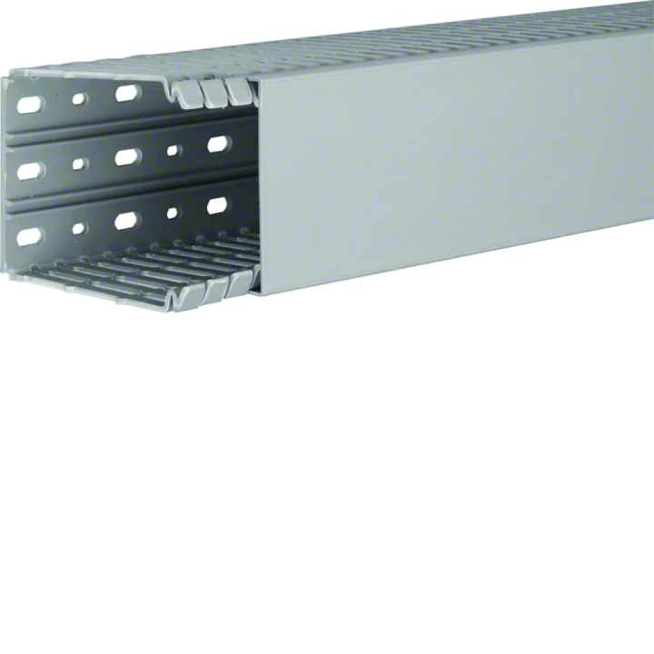 Goulotte de câblage BA7 100x80mm PVC gris pierre