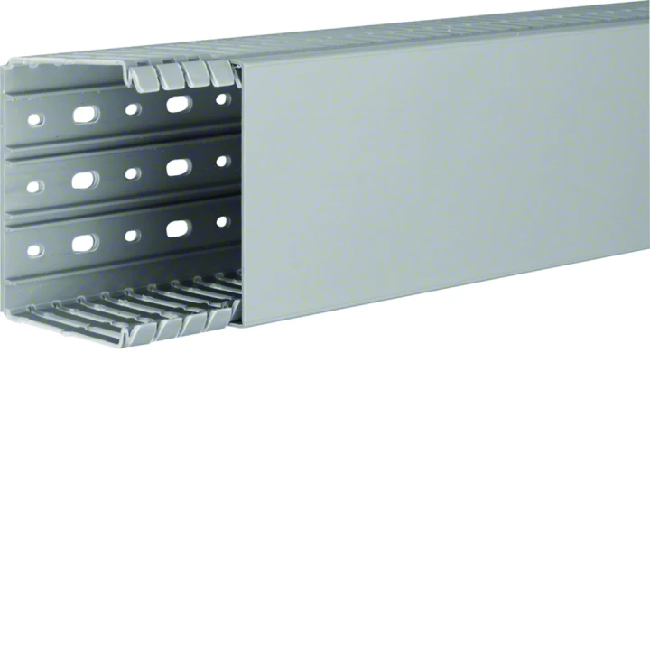 Goulotte de câblage BA7 80x100mm PVC gris pierre