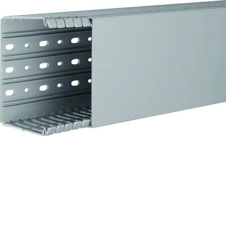 Goulotte de câblage BA7 80x120mm PVC gris pierre