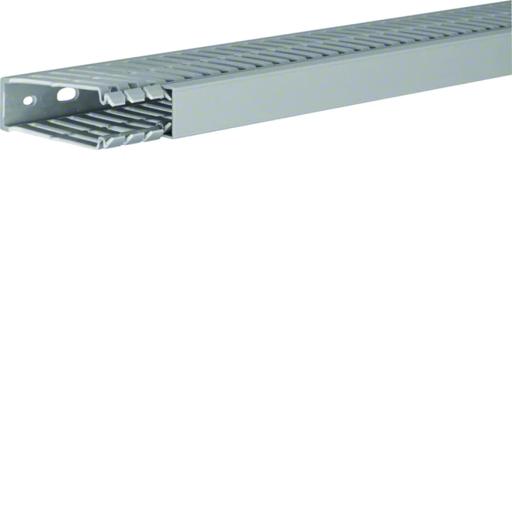 Goulotte de câblage BA7 80x25mm PVC gris pierre