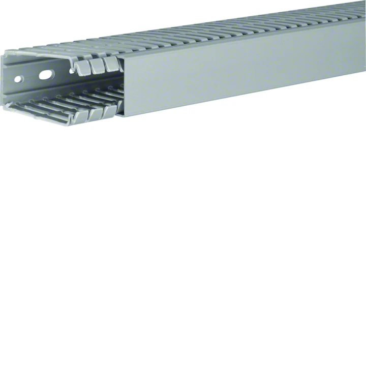 Goulotte de câblage BA7 80x40mm PVC gris pierre