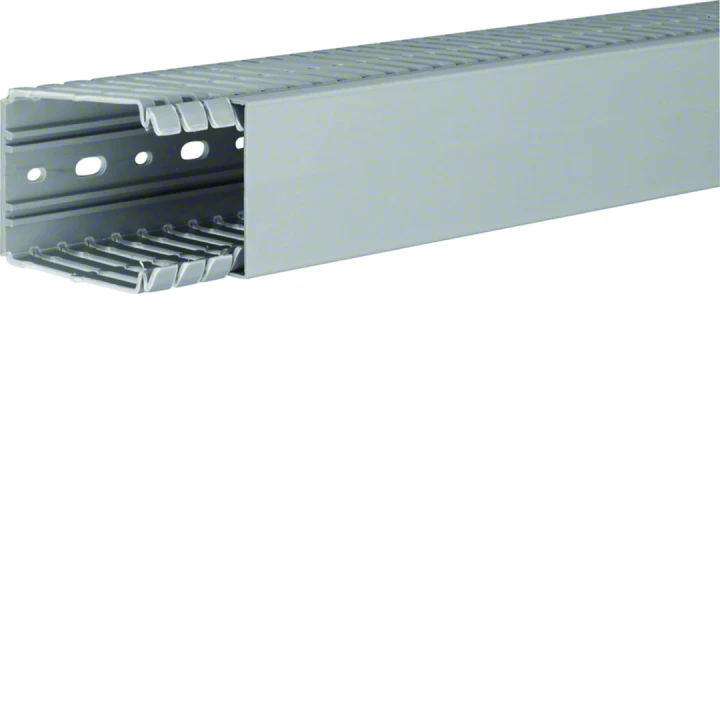 Goulotte de câblage BA7 80x60mm PVC gris pierre