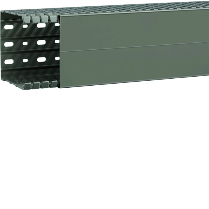 Goulotte de câblage BA7A 100x100mm PVC gris pierre