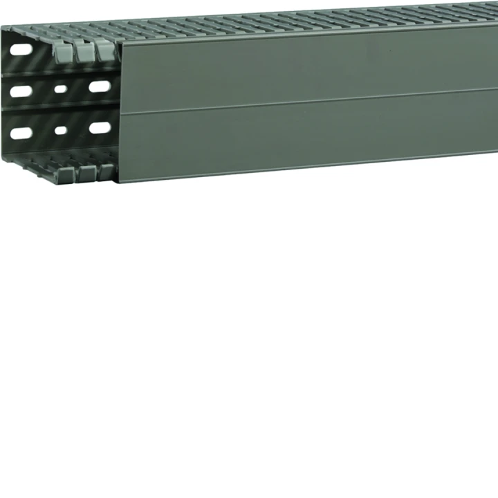 Goulotte de câblage BA7A 100x80mm PVC gris pierre
