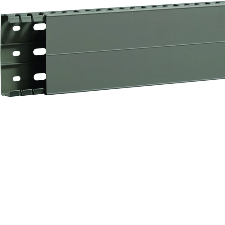 Goulotte de câblage BA7A 25x80mm PVC gris pierre