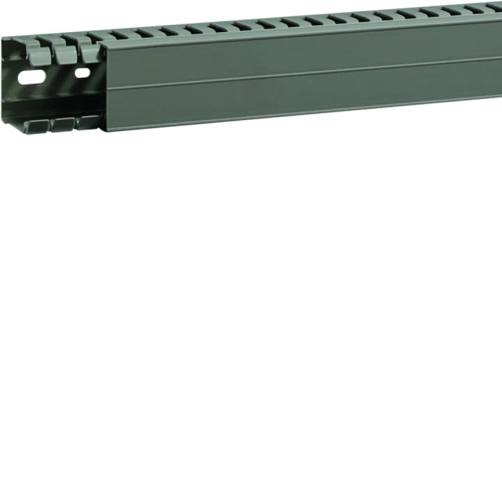Goulotte de câblage BA7A 40x40mm PVC gris pierre