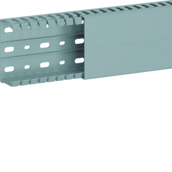Goulotte de câblage BA7A 40x80mm PVC gris pierre