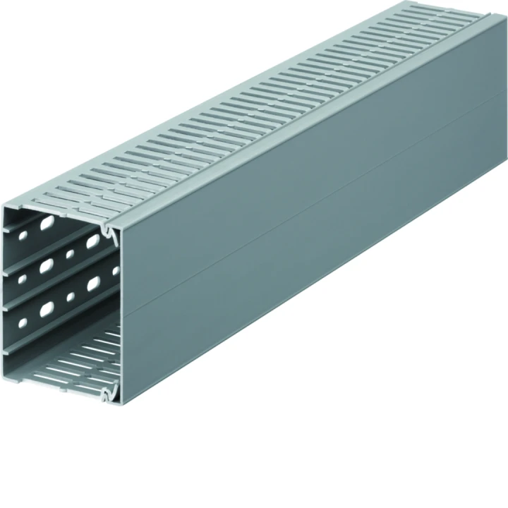 Goulotte de câblage BA7A 80x100mm PVC gris pierre