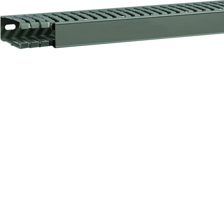 Goulotte de câblage BA7A 80x30mm PVC gris pierre