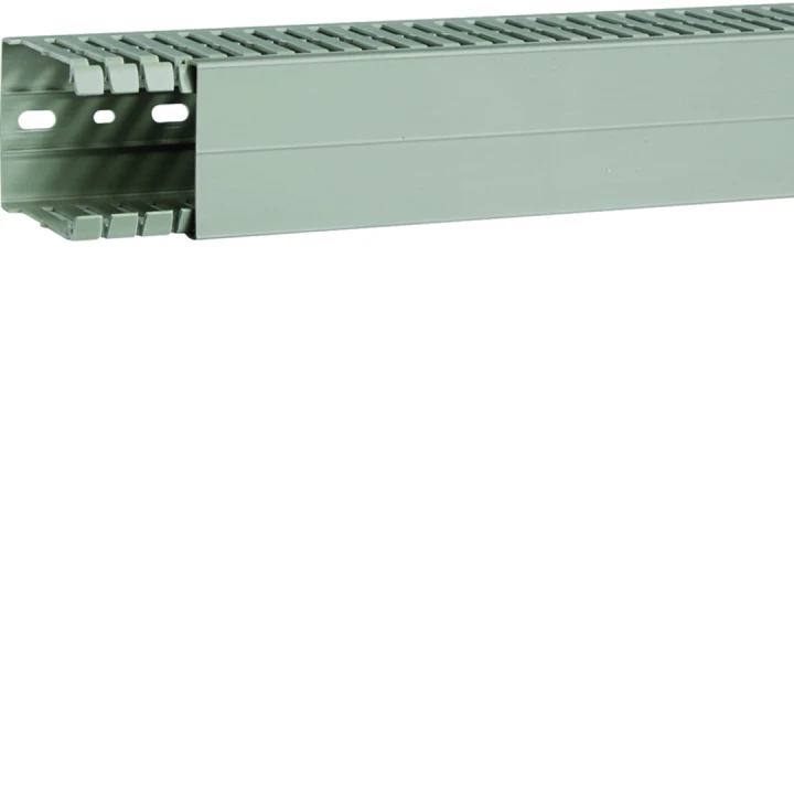 Goulotte de câblage BA7A 80x60mm PVC gris pierre