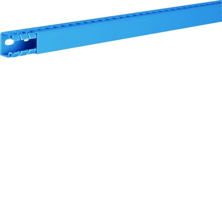 Goulotte de câblage complète BA7 prof 25mm l 25mm bleue