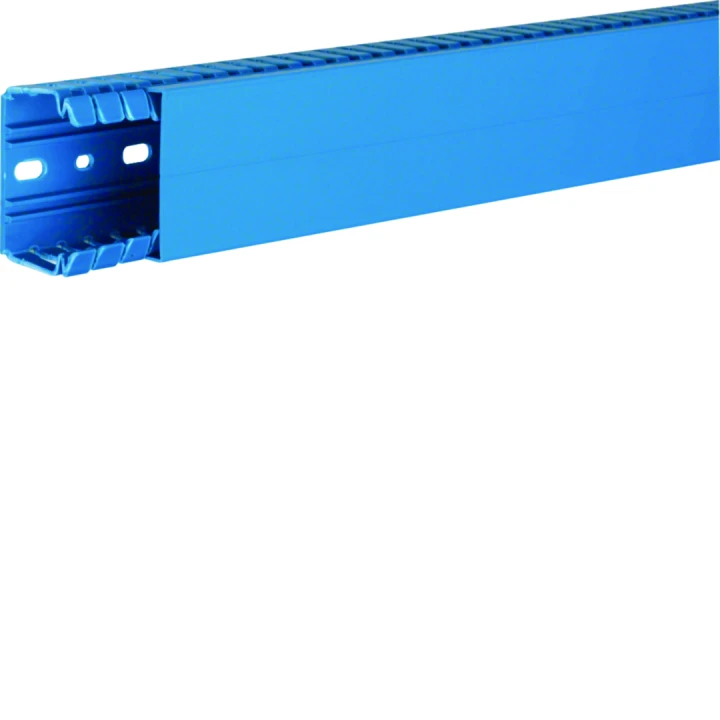 Goulotte de câblage complète BA7 prof 40mm l 60mm bleue