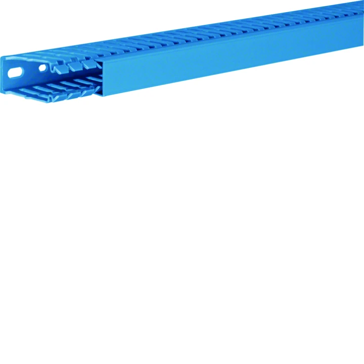 Goulotte de câblage complète BA7 prof 60mm l 25mm bleue