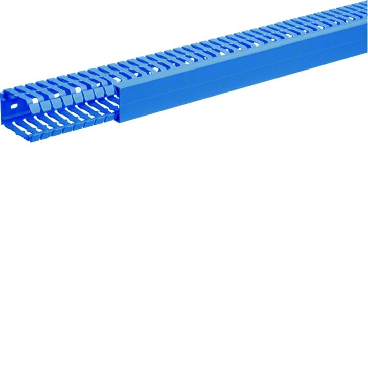 Goulotte de câblage complète BA7 prof 60mm l 40mm bleue