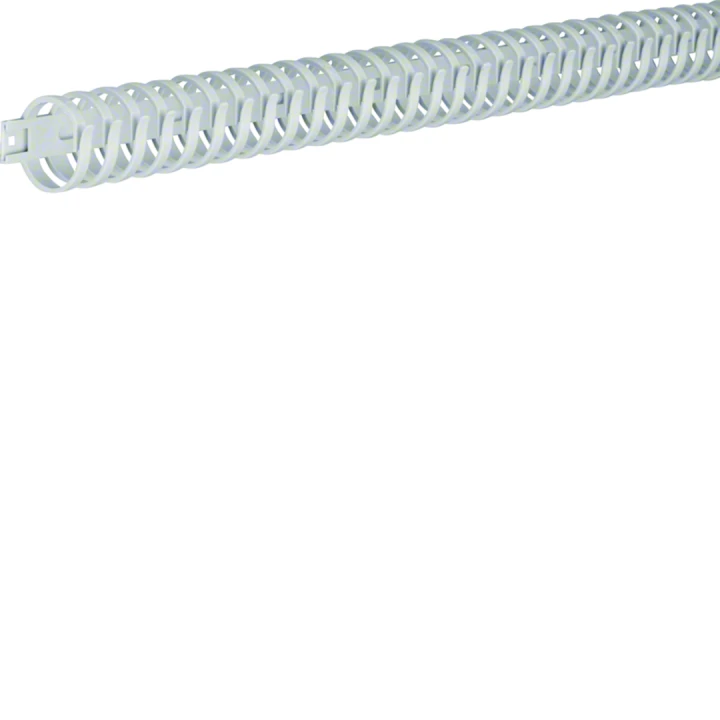 Goulotte de câblage flexible autocollante sans halogene 30mm L=500mm Gris clair