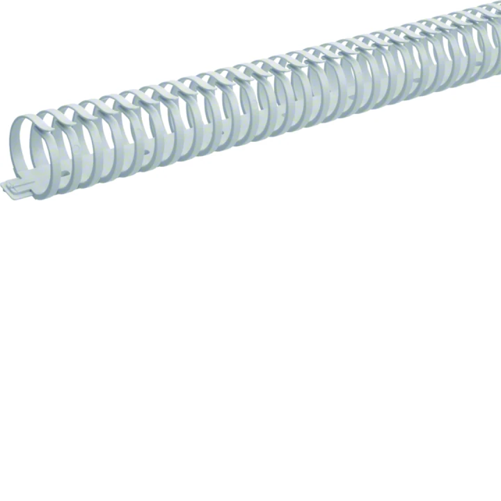 Goulotte de câblage flexible autocollante sans halogene 40mm L=500mm gris clair