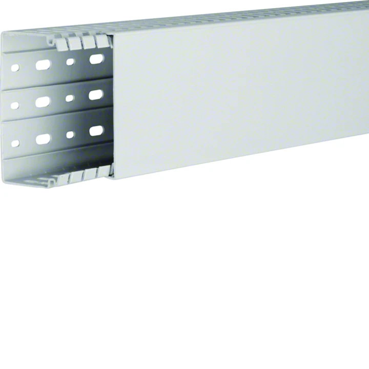 Goulotte de câblage sans halogène beha-set 60x100mm PC-ABS Gris clair