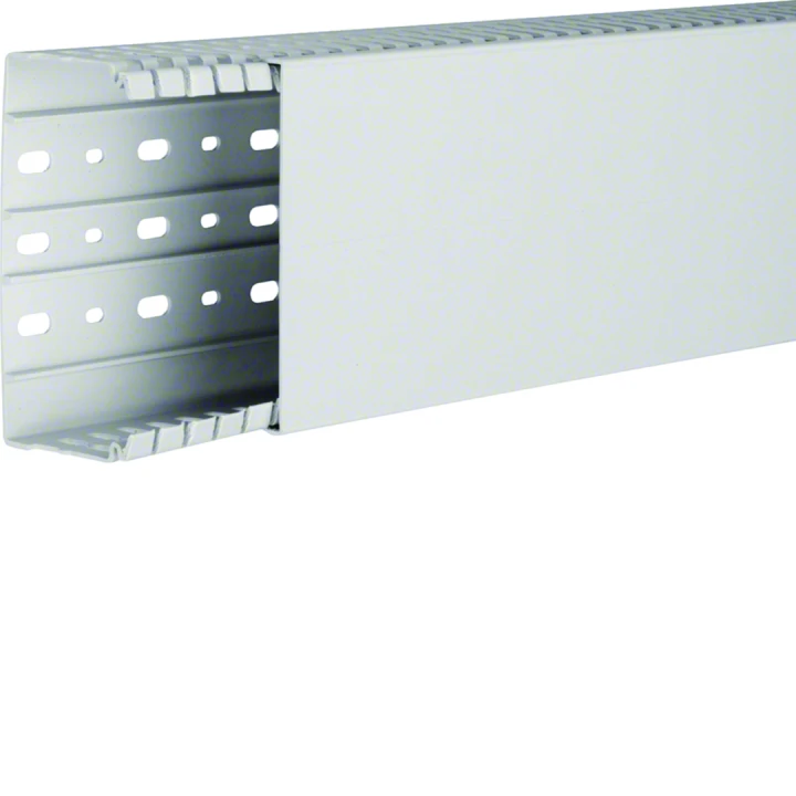 Goulotte de câblage sans halogène beha-set 60x120mm PC-ABS Gris clair