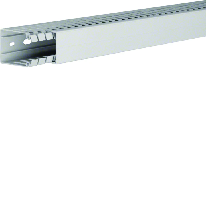 Goulotte de câblage sans halogène beha-set 60x40mm PC-ABS Gris clair