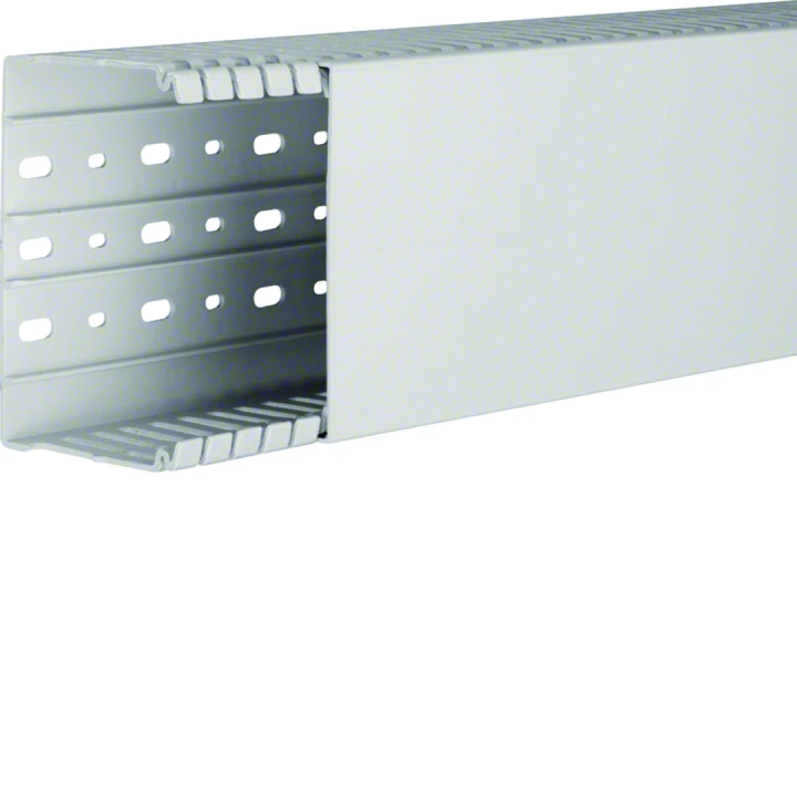 Goulotte de câblage sans halogène beha-set 80x120mm PC-ABS Gris clair