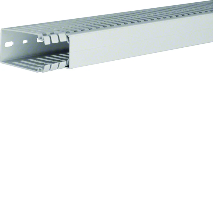 Goulotte de câblage sans halogène beha-set 80x40mm PC-ABS Gris clair