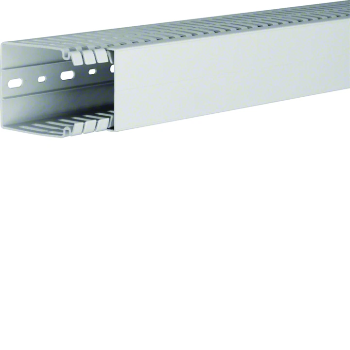 Goulotte de câblage sans halogène beha-set 80x60mm, PC-ABS Gris clair