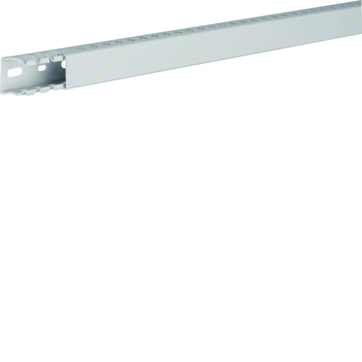 Goulotte de câblage sans halogène en PPO beha-set h24mm x p24mm noryl gris clair