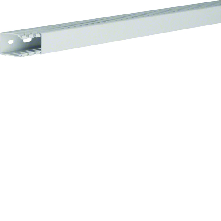 Goulotte de câblage sans halogène en PPO beha-set h36mm x p24mm noryl gris clair