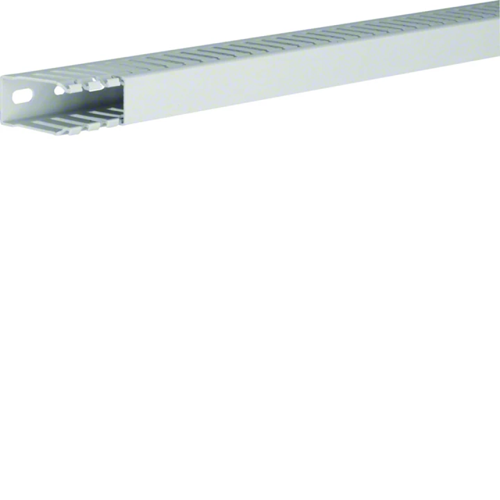Goulotte de câblage sans halogène en PPO beha-set h49mm x p24mm noryl gris clair