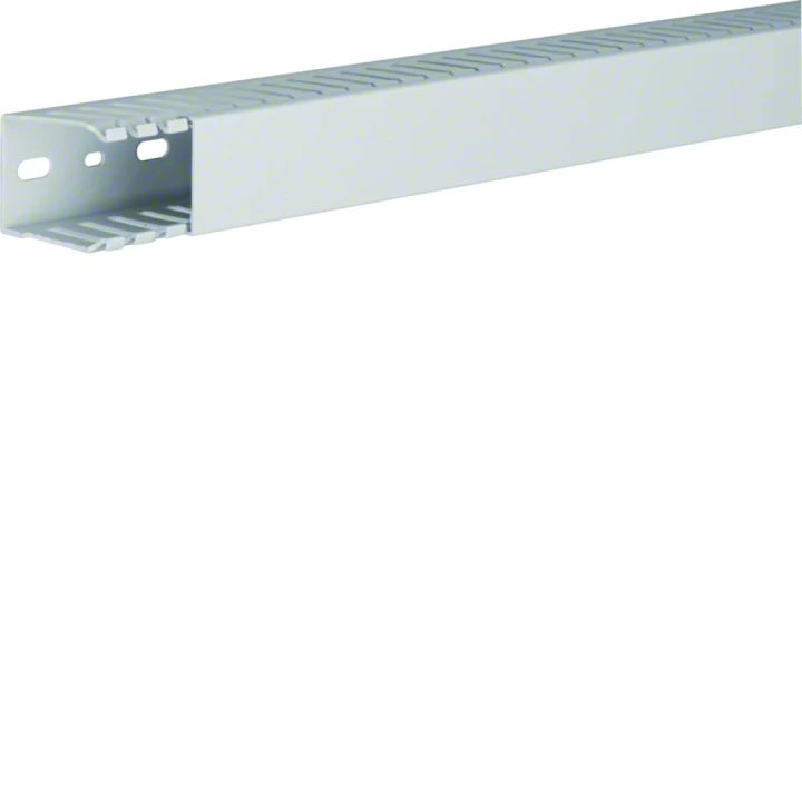 Goulotte de câblage sans halogène en PPO beha-set h49mm x p37mm noryl gris clair