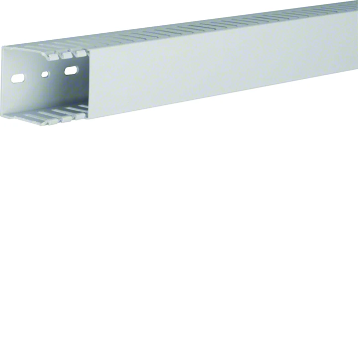 Goulotte de câblage sans halogène en PPO beha-set h49mm x p49mm noryl gris clair