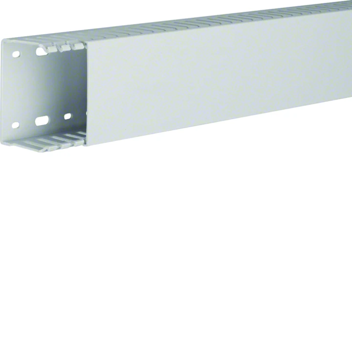 Goulotte de câblage sans halogène en PPO beha-set h49mm x p74mm noryl gris clair
