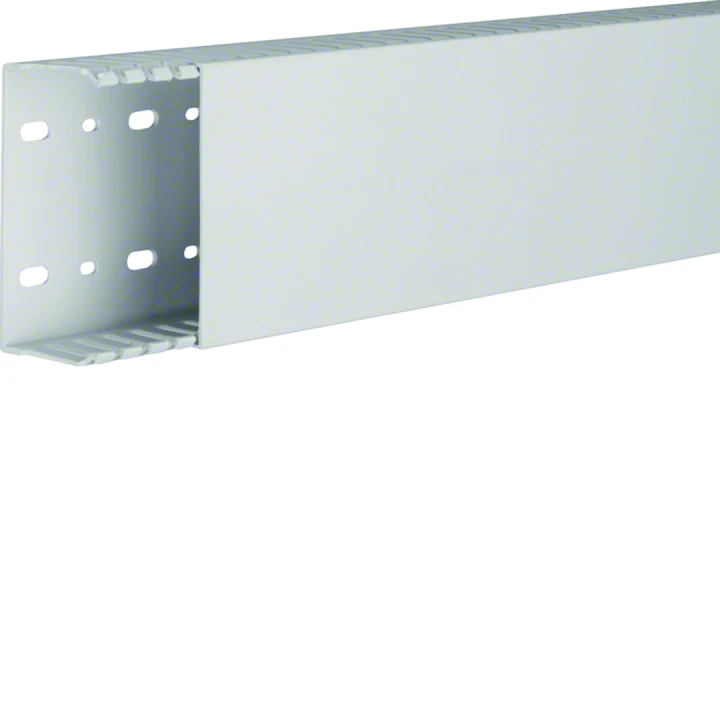 Goulotte de câblage sans halogène en PPO beha-set h49mm x p99mm noryl gris clair